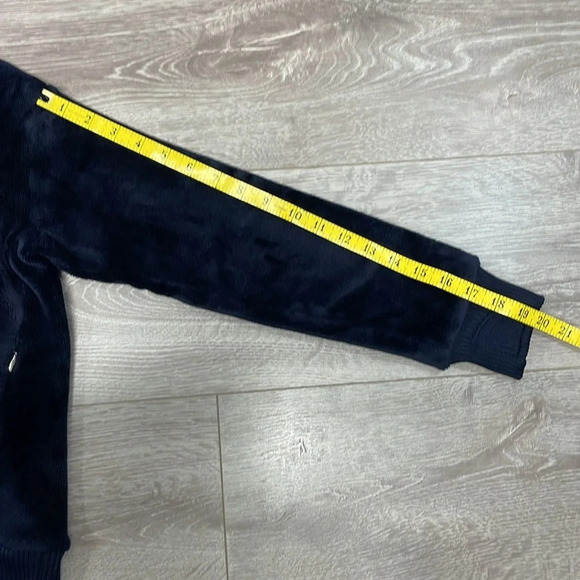 Athleta Girl Navy Feelin’ Great Plush Velour Hoodie Pullover L/12 - Picture 7 of 16
